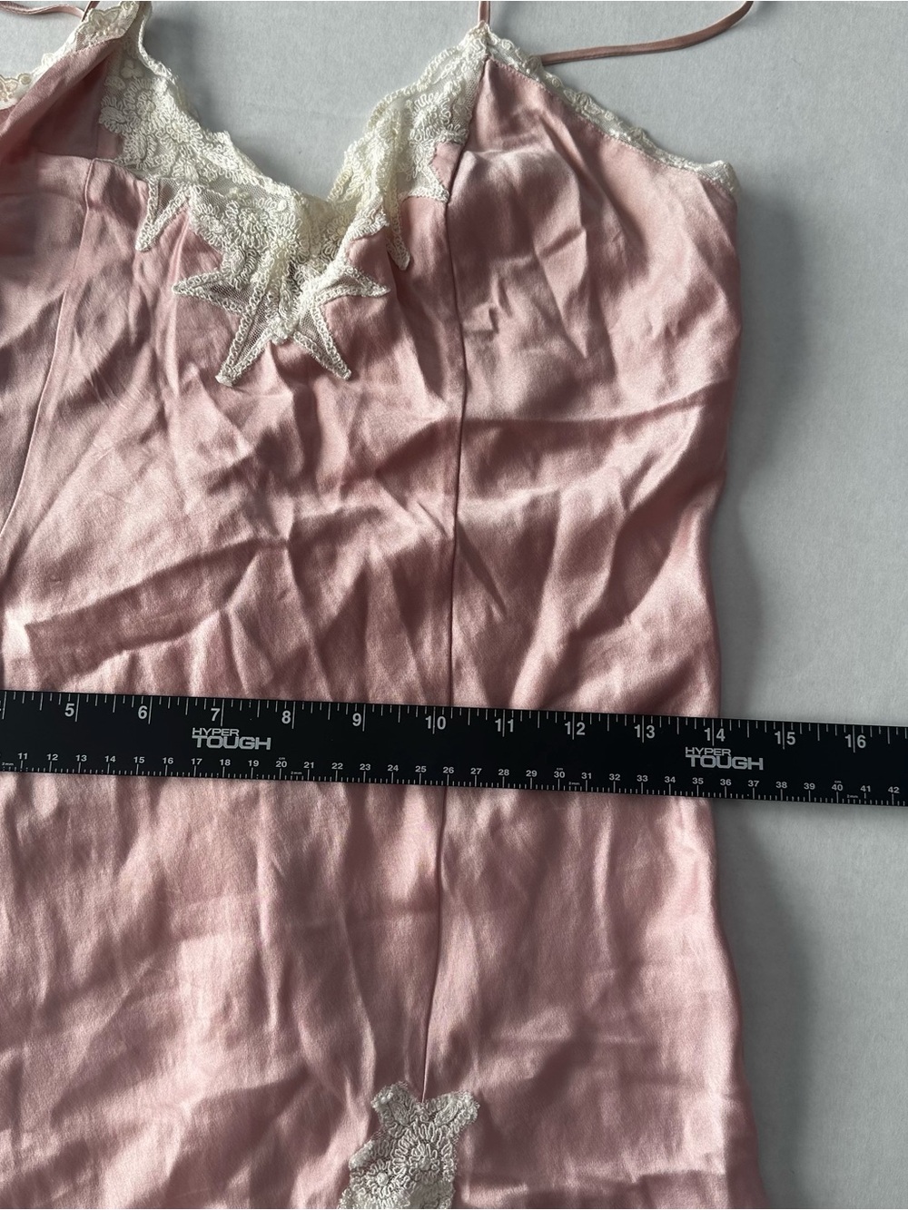 Vintage Victoria’s Secret Gold Label 100% Silk Slip Dress Pink Lace S - Picture 5 of 7